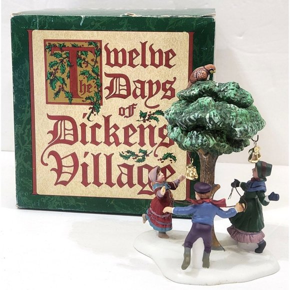 Dept 56 12 Days of Dickens Christmas Village A PARTRIDGE IN A PEAR TREE figurine - Picture 1 of 10
